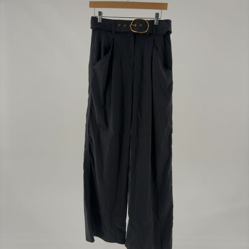 Veronica Beard Wide Leg Linen Blend Trousers